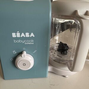BÉABA Babycook Express in Blue and White